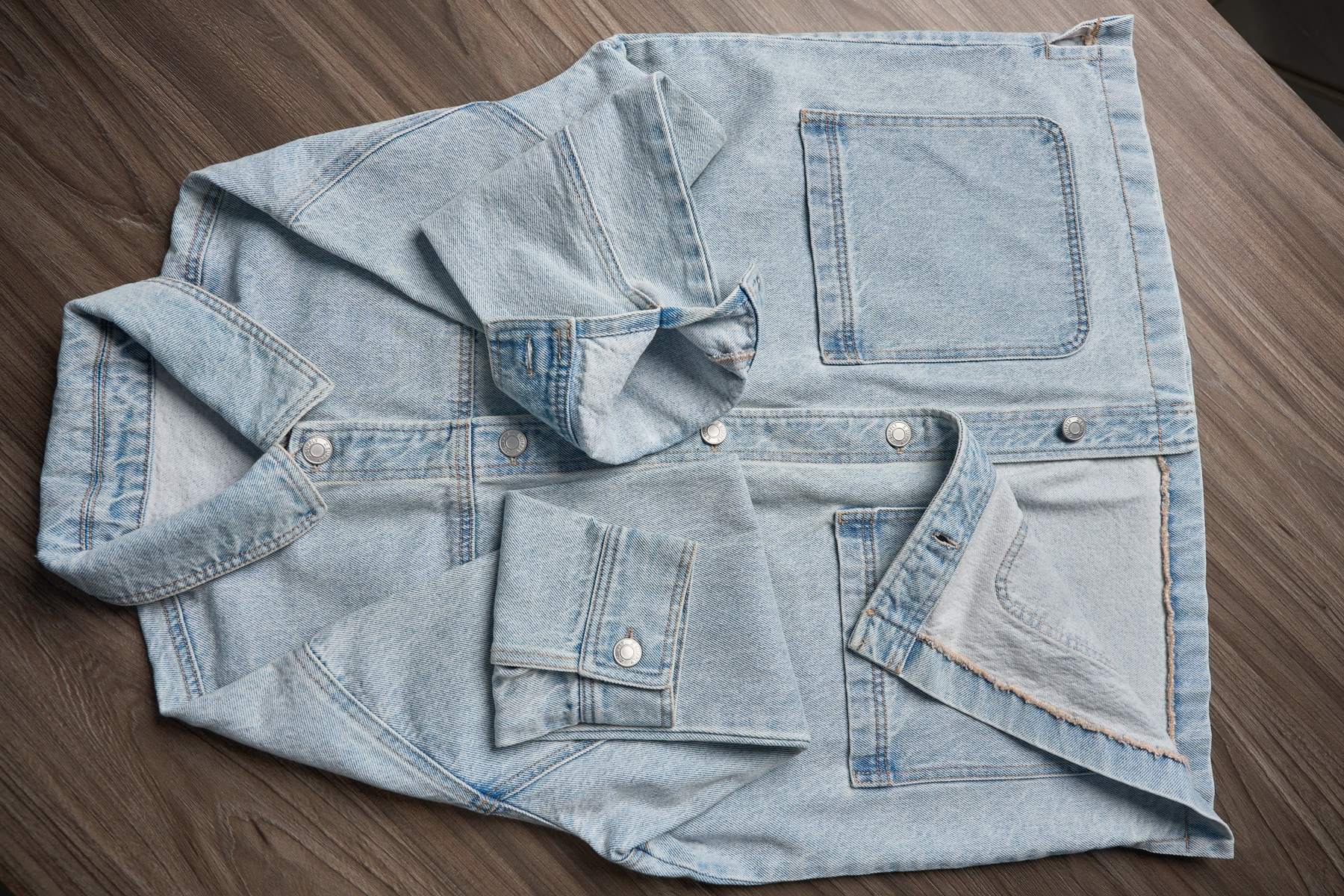 Chi tiết áo khoác denim